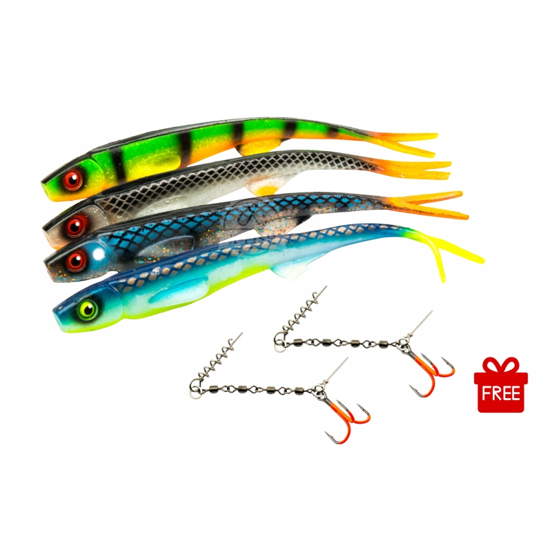 Sada Angry Pikes Vlaštovka Uppercut 25 cm 50 g MIX 4ks