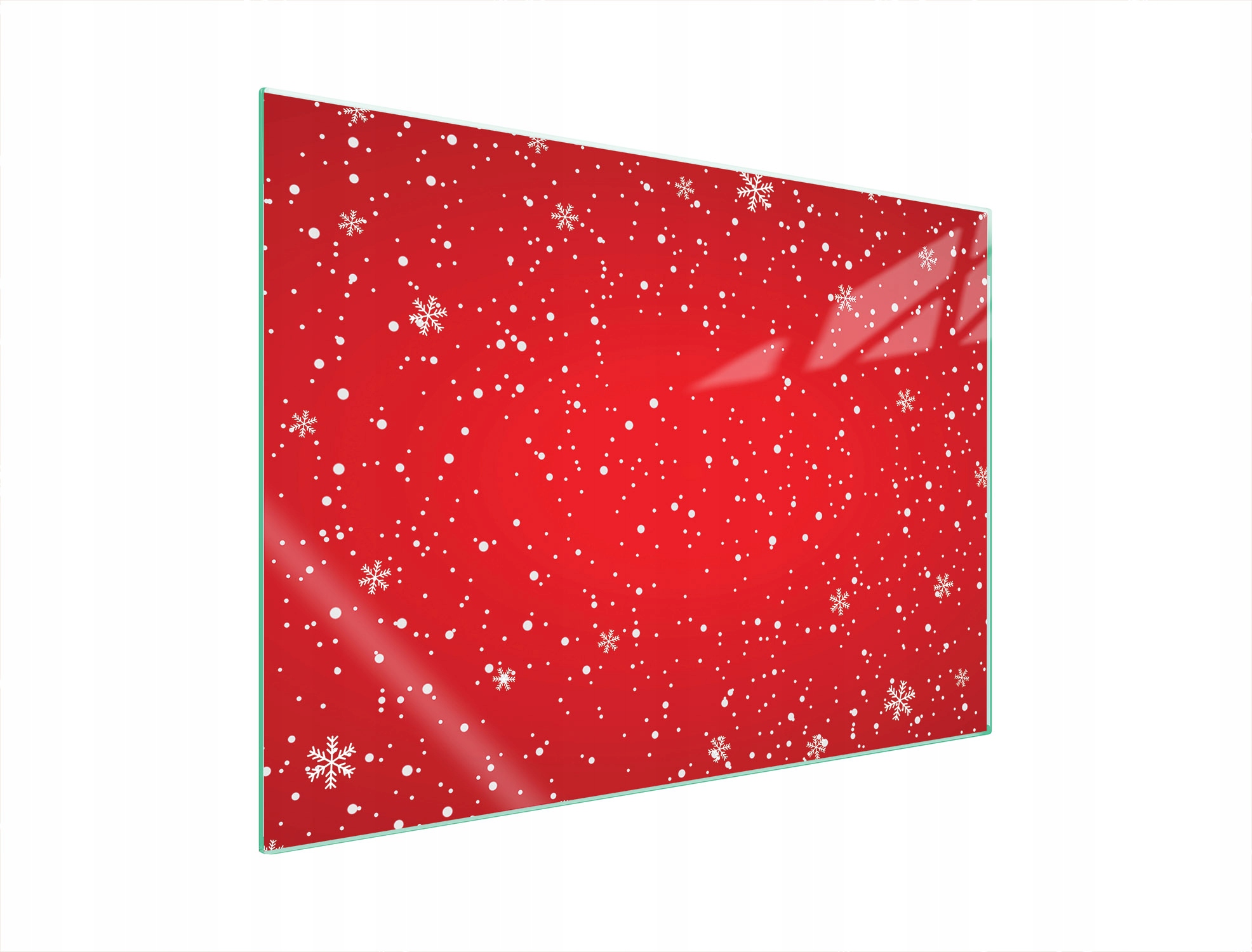 Ochranná Skleněná Deska Na Sporák 70x52 Červená Tvrzené Sklo