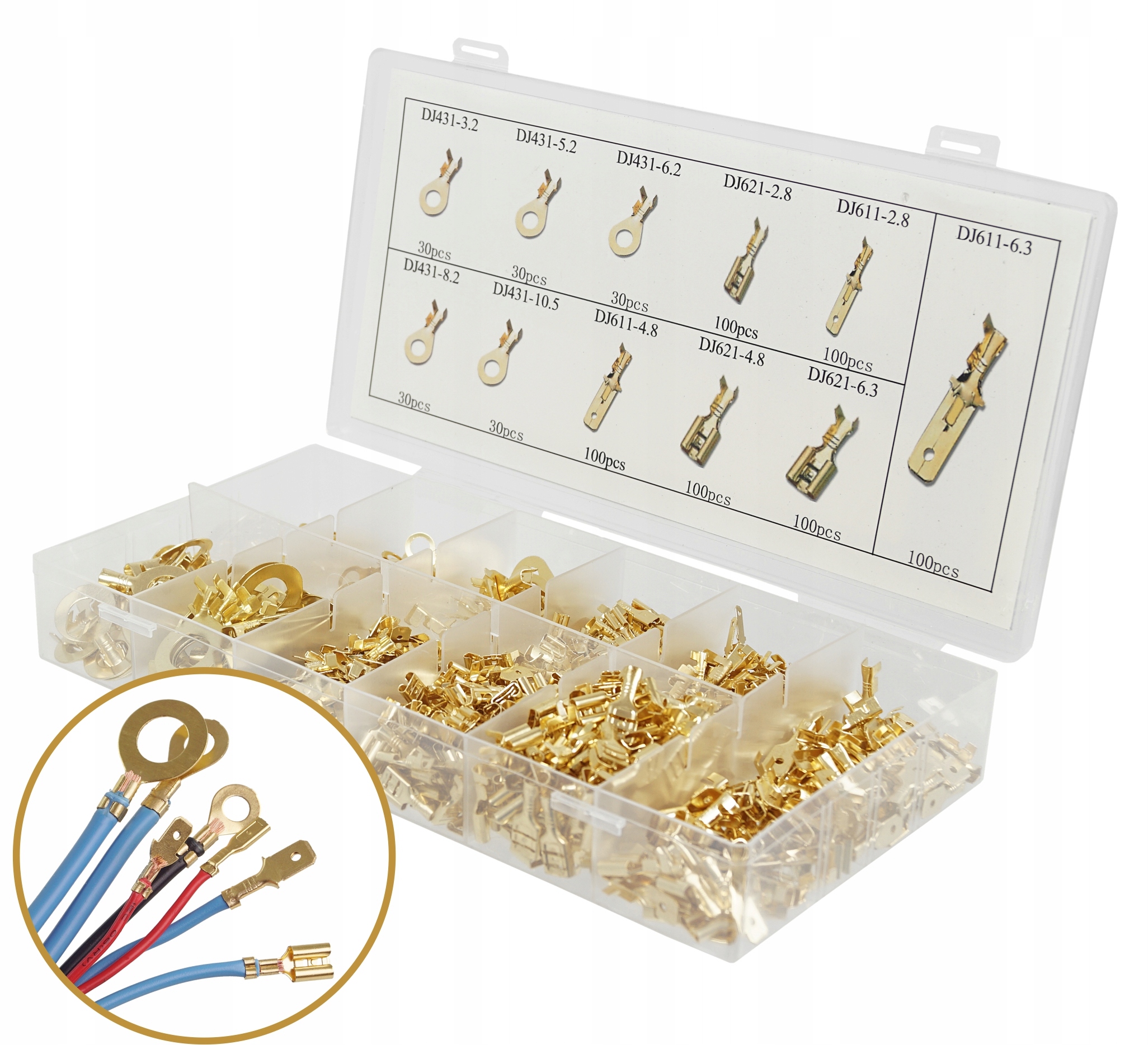 KONEKTORY ZESTAW KONEKTORÓW SAMOCHODOWYCH 750 SZT Symbol KNZ