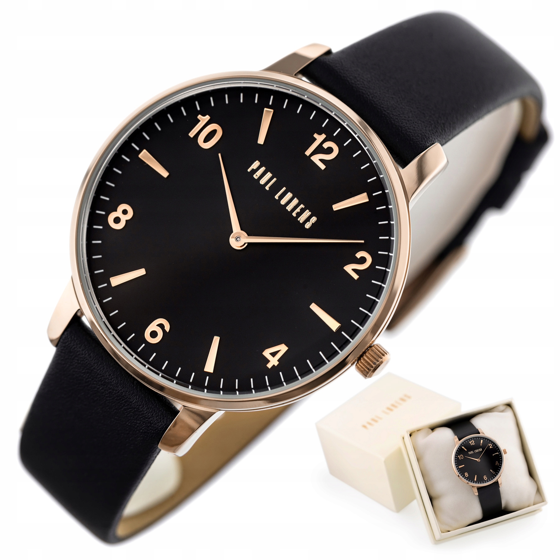 Dámské Hodinky Paul Lorens Aria číslice kožené čitelné Box Gravírování