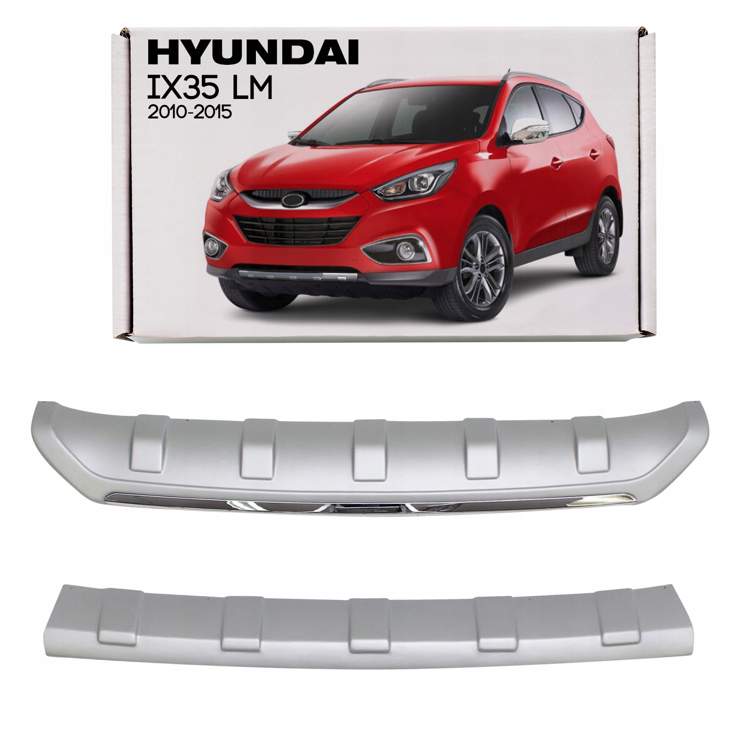 Hyundai ix35 LM 2010-2015 Komplet Lišt Ochrany Nárazníkov