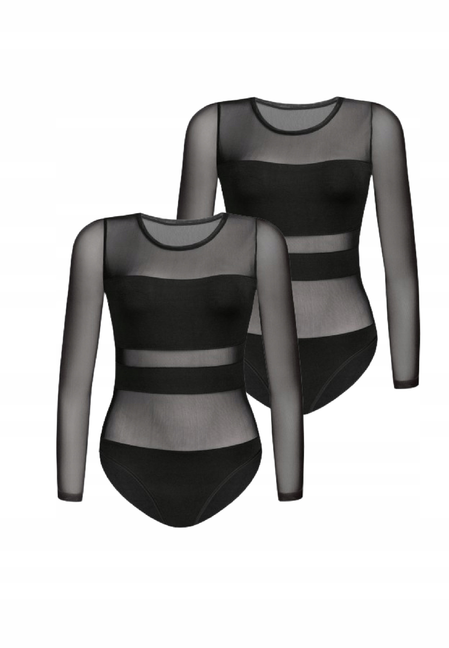 2Pack sexy dámských body s síťkou Stripy Teyli