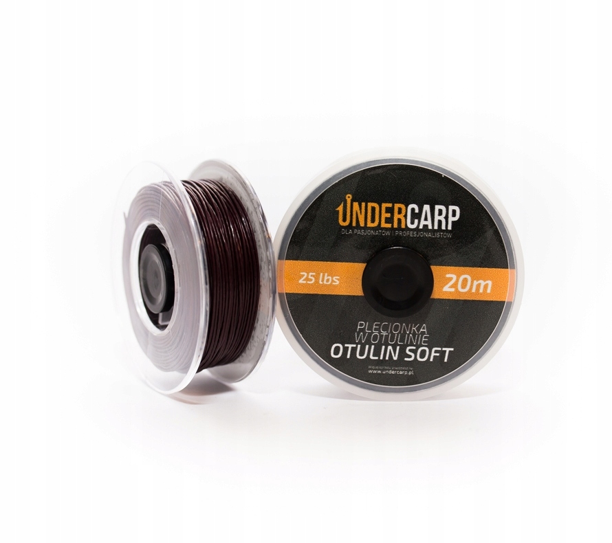 UnderCarp Plecionka w otulinie 20m Brązowa 25lb