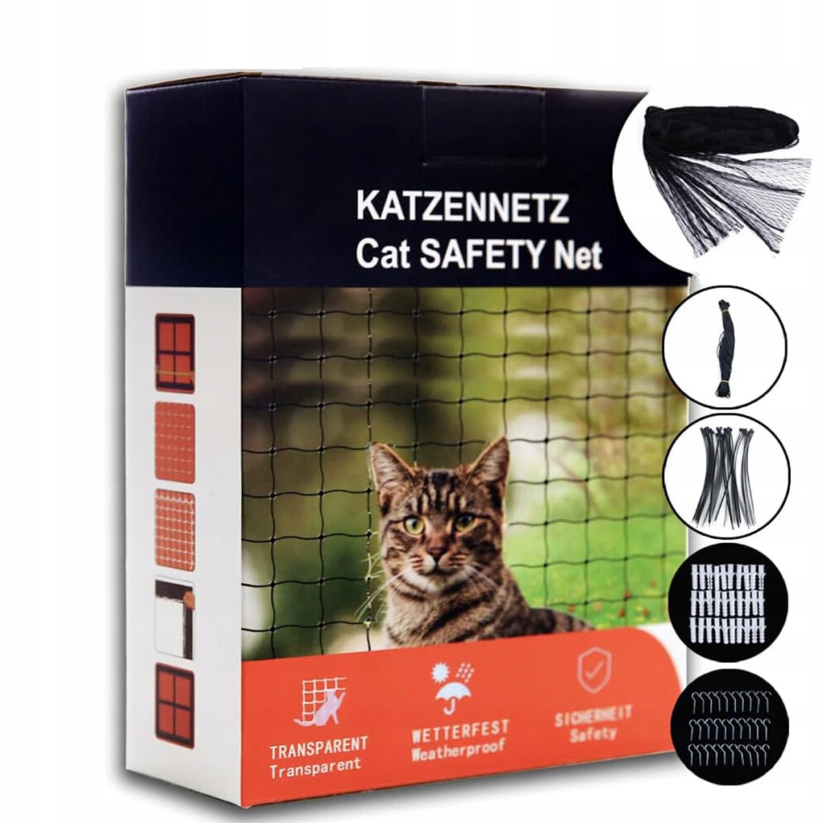 Levně Síťka Na Balkon Pro Kočky Ptáky Holuby 3x10 m 26 MM Řezaná Na Míru