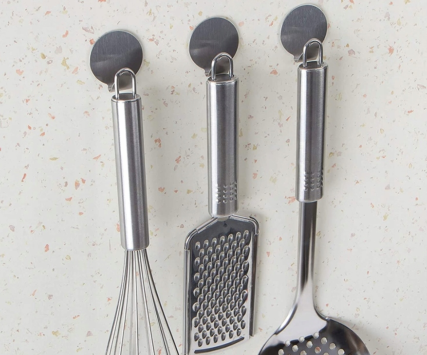 WIESZAKI HACZYKI SAMOPRZYLEPNE STALOWE 4 SZT Marka bez marki