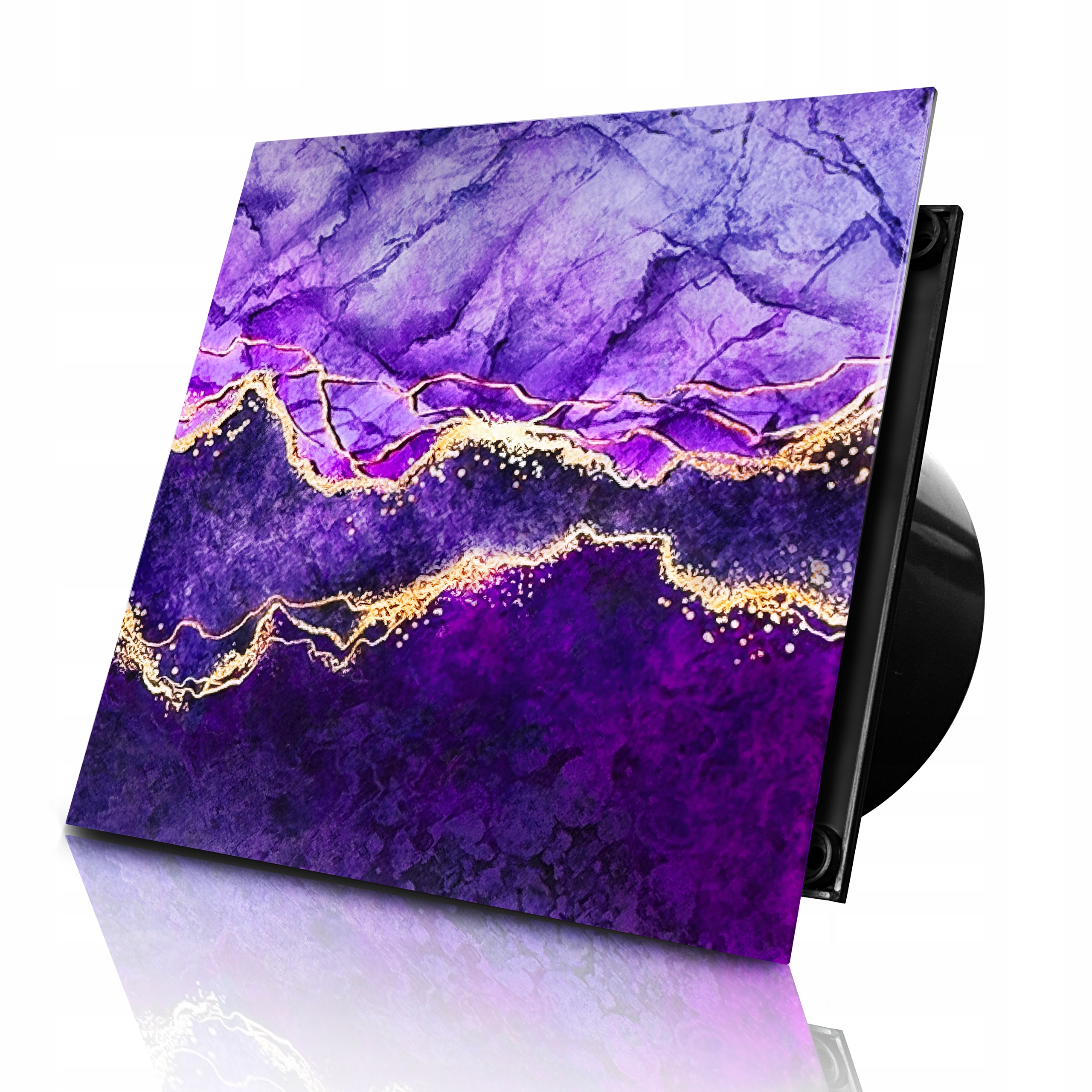 Koupelnový Ventilátor 100 MM Sklo 52 Vzorů 100 M3/H Tichý 35 dB Zpětná Klapka