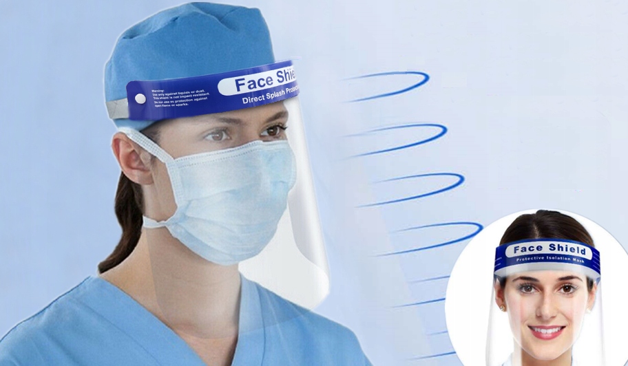 PRZYŁBICA OCHRONNA NA TWARZ PRZEZROCZYSTA MASKA Rozmiar uniwersalny