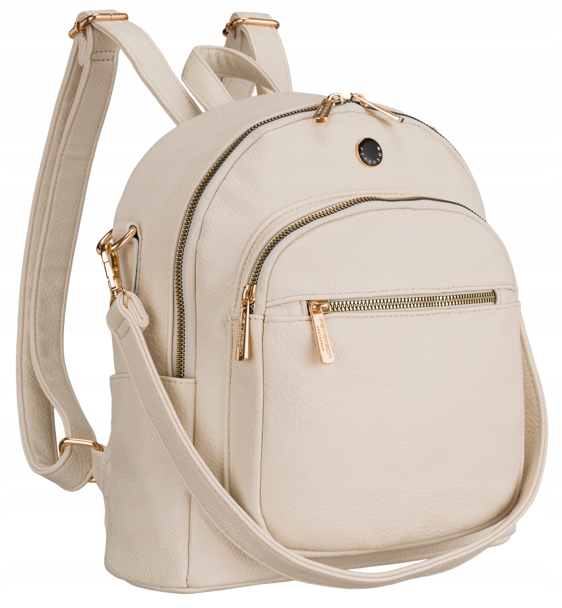 Plecak miejski damski Peterson ze skóry ekologicznej modny