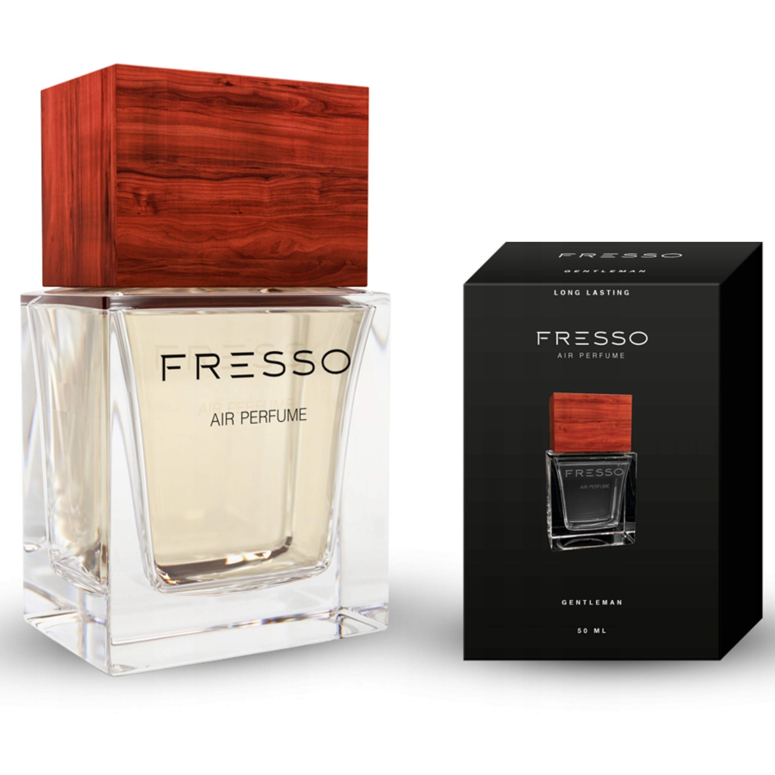 FRESSO GENTLEMAN PERFUMY SAMOCHODOWE + ZAWIESZKA ZAPACHOWA DO AUTA Producent Fresso