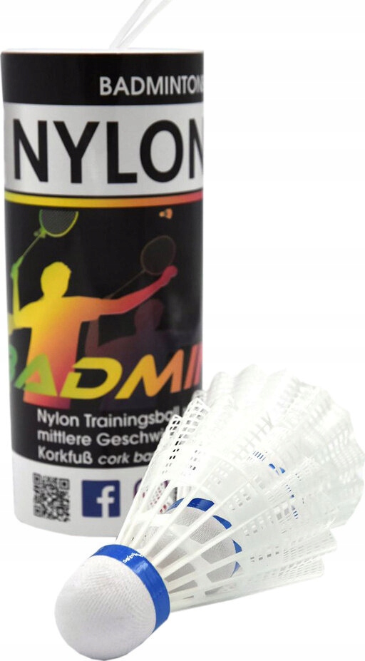Lotki Do Badmintona Sunflex Nylon 3 Xw 3 Szt. Białe 53558