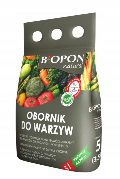 

Biopon Obornik granulowany do warzyw 5l