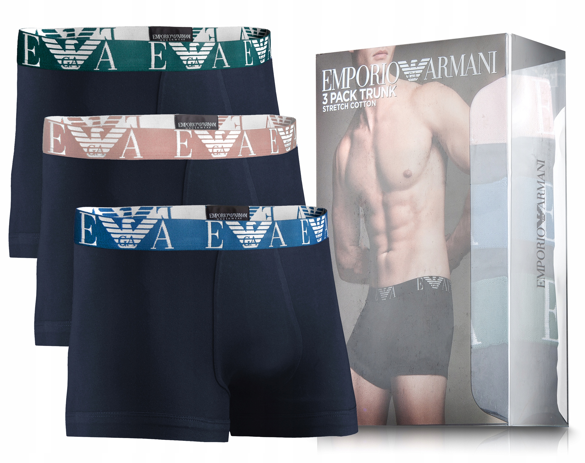 Emporio Armani Ea Boxerky 3Pack S Pánské Dárek 111357 3R715