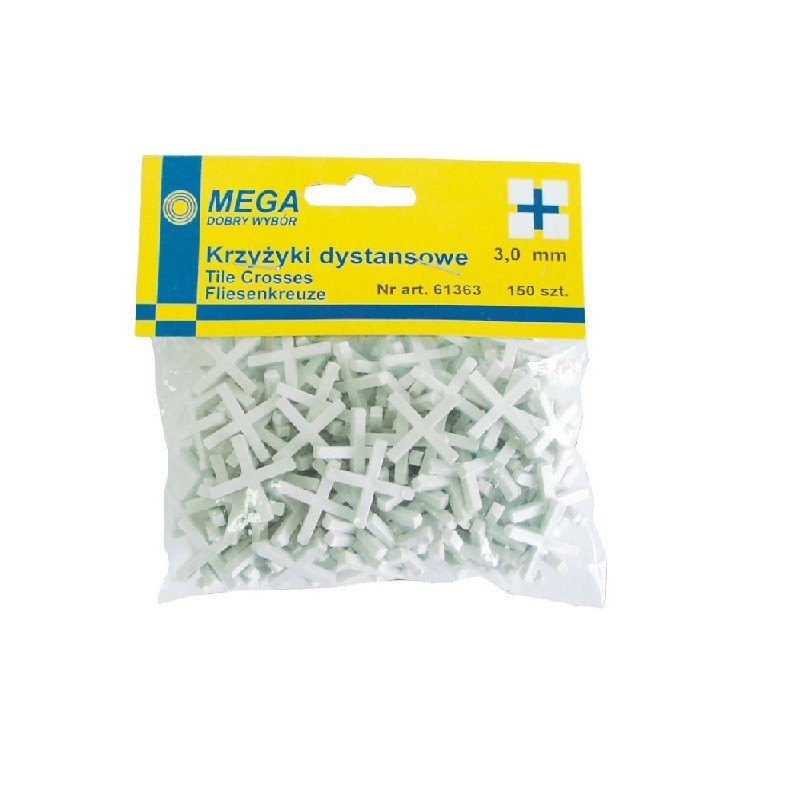 

Krzyżyki dystansowe do glazury 2mm opk: 200 sztuk