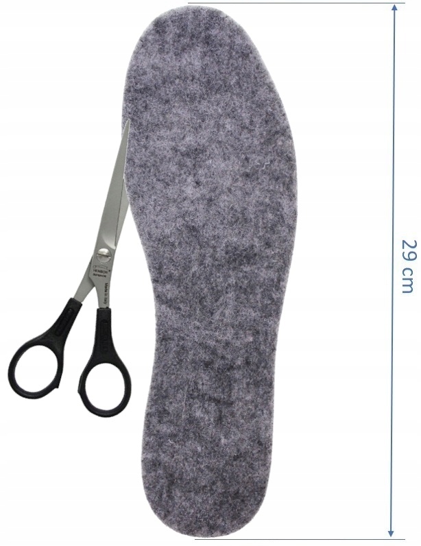 WKŁADKI DO BUTÓW FILCOWE GRUBY FILC 6 mm r. 44 x10 Cechy dodatkowe ocieplające