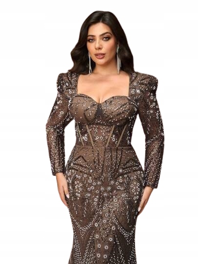 Shein Šaty S Flitry A Dlouhým Rukávem 46 1JF