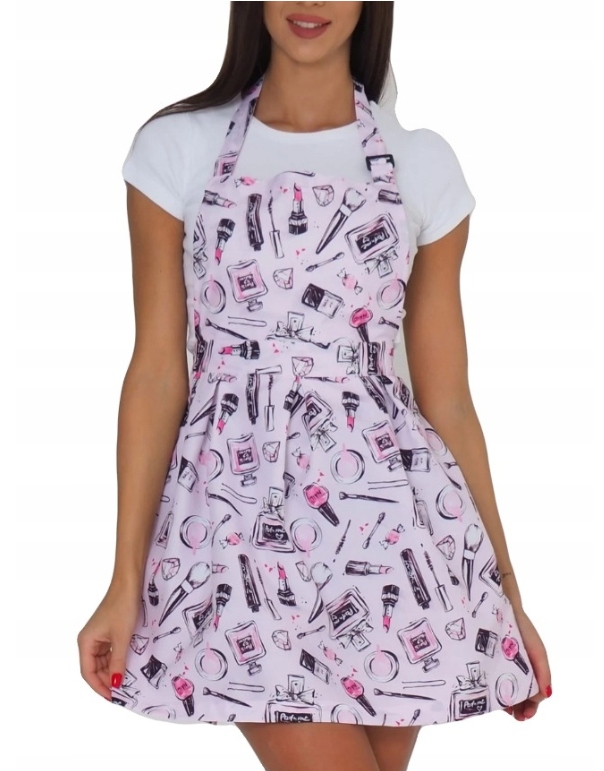 Fartuch Kosmetyczny Fryzjerski Aurii Verona Pudrowa Kosmetyczka