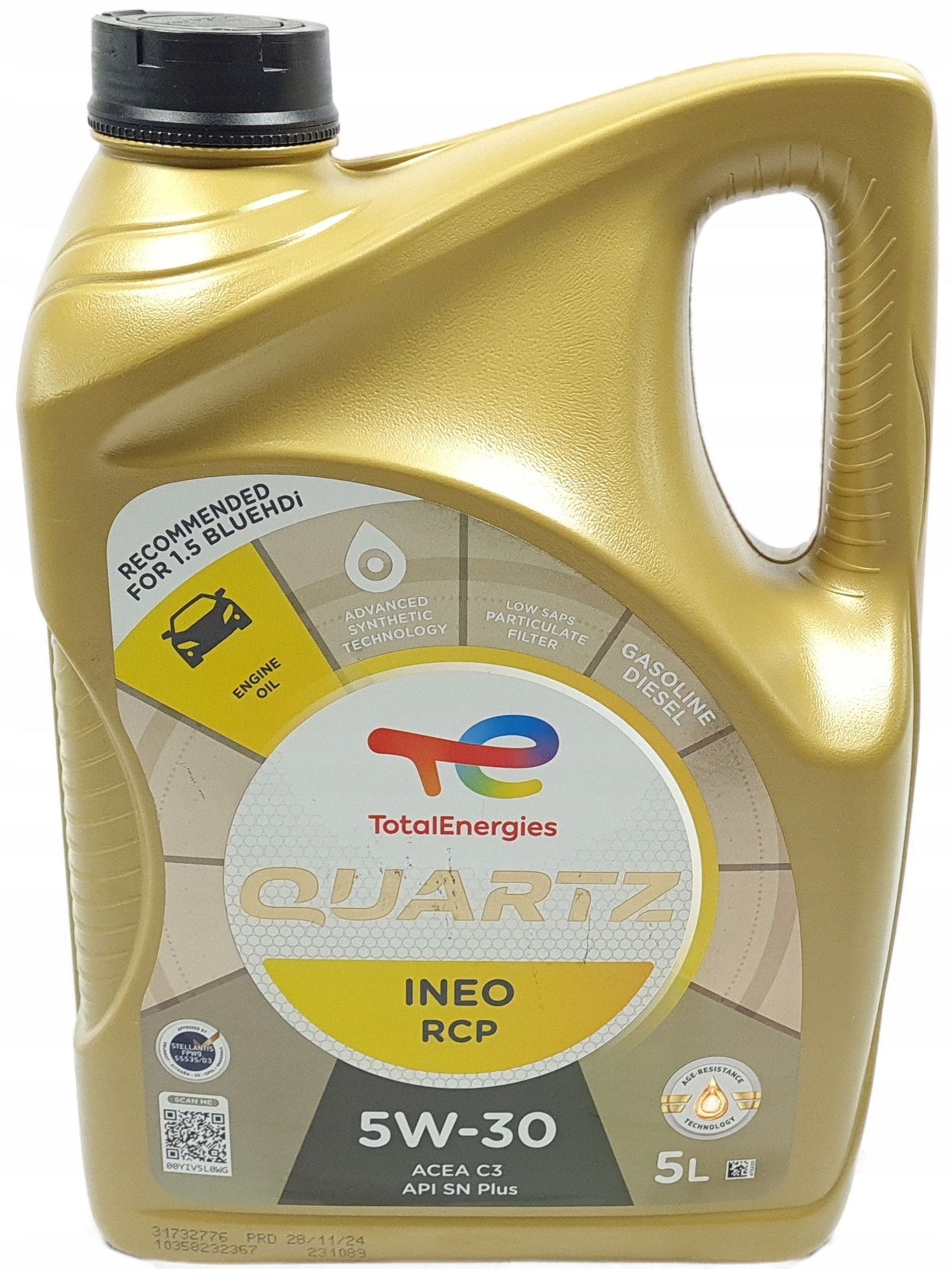 5W30 Total Quartz Ineo Rcp 5L