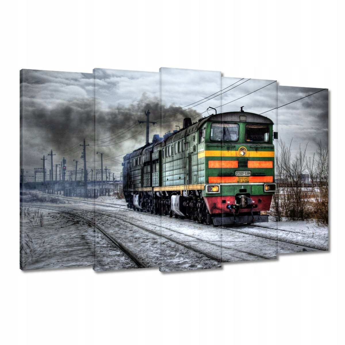 Obrazy 150x95 Vlak Lokomotiva Zima