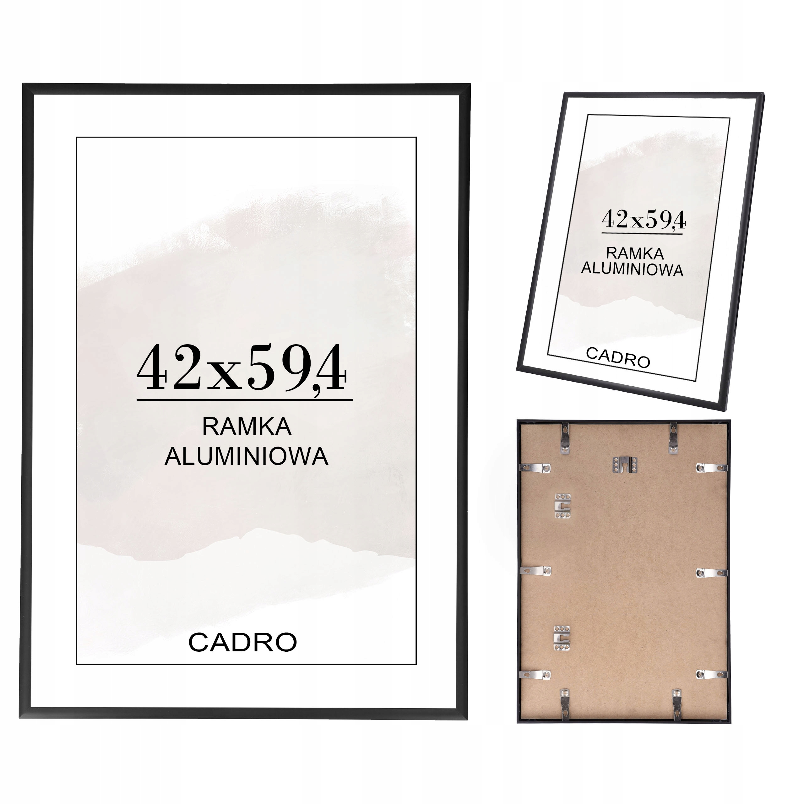 

Ramka A2 ramki na zdjęcia 42x59 aluminiowa czarna