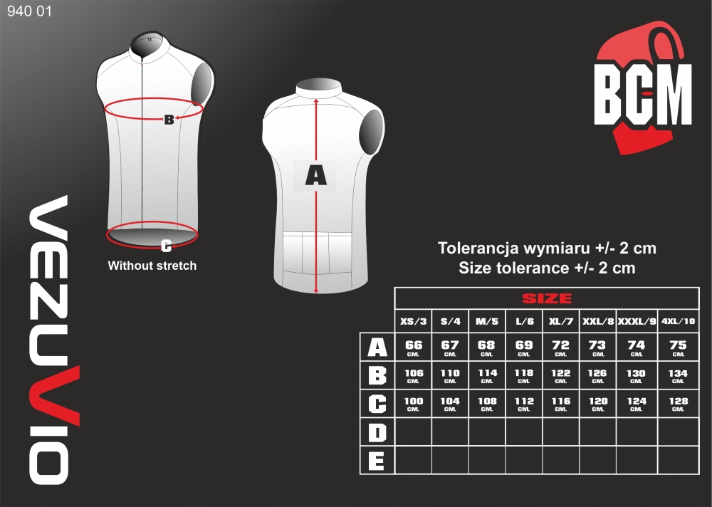 Męski bezrękawnik z membrany Vezuvio Essenza rozmiar 4XL Rozmiar 4XL