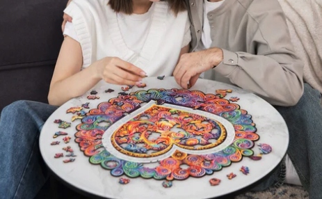 PUZZLE DREWNIANE MANDALA ŚWIADOMA MIŁOŚĆ Marka Unidragon