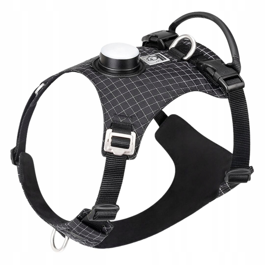 Levně Postroj guard easy walk s Led světlem Truelove Tracker Černý Xs
