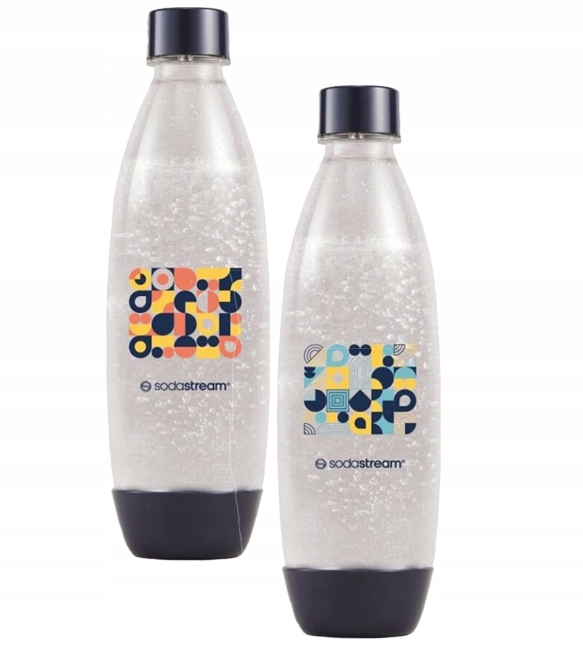 SodaStream láhev Fuse Water 1L Barevná Mozaika Modrá x2