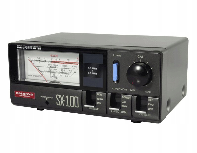 Diamond SX-100 reflektometr 1.6-60MHz pomiar Swr i mocy do 3000W