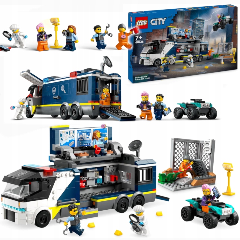 LEGO City 60418 Policyjna ciężarówka z laboratorium