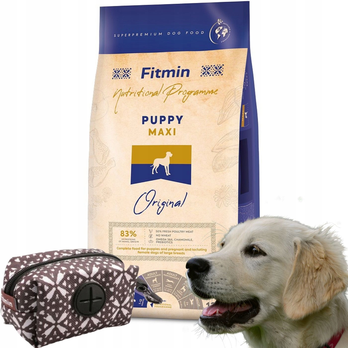 Fitmin Maxi Puppy 12kg karma etui na woreczki