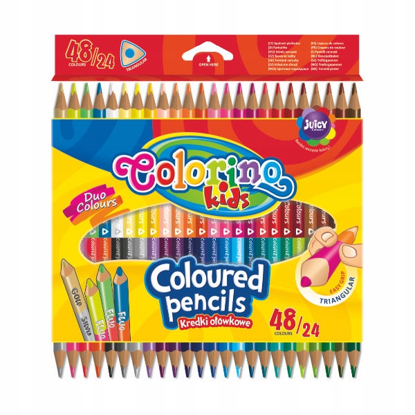 

kredki ołówkowe Colorino dwukolorowe 24=48 kolorów