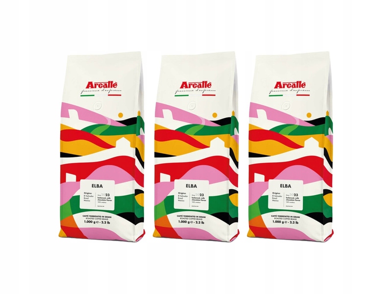 Kawa ziarnista Arcaffe Elba Arabica 3 x 1 kg