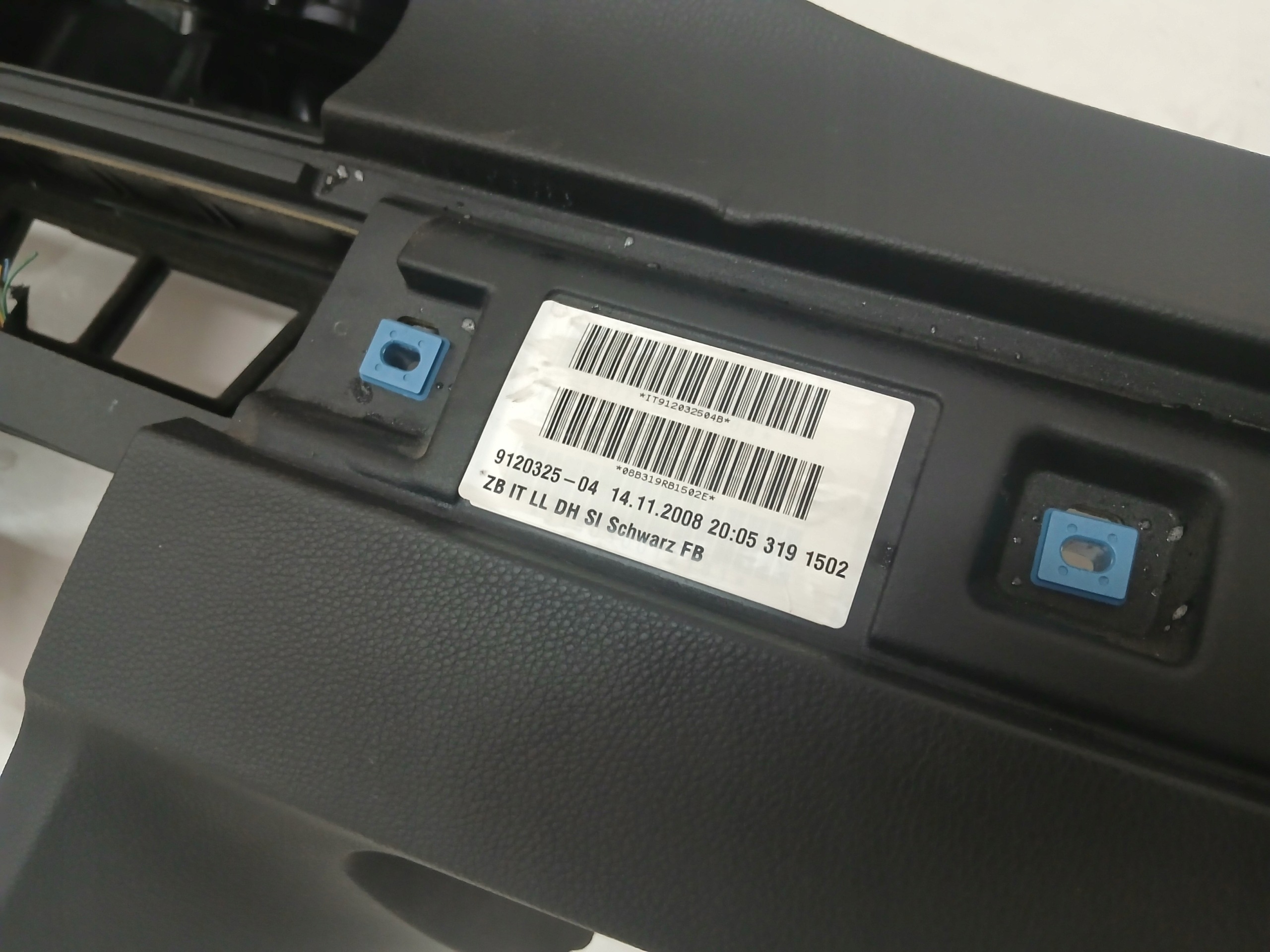 dashboard instrument panel console BMW E90 EU 9120325 BAV