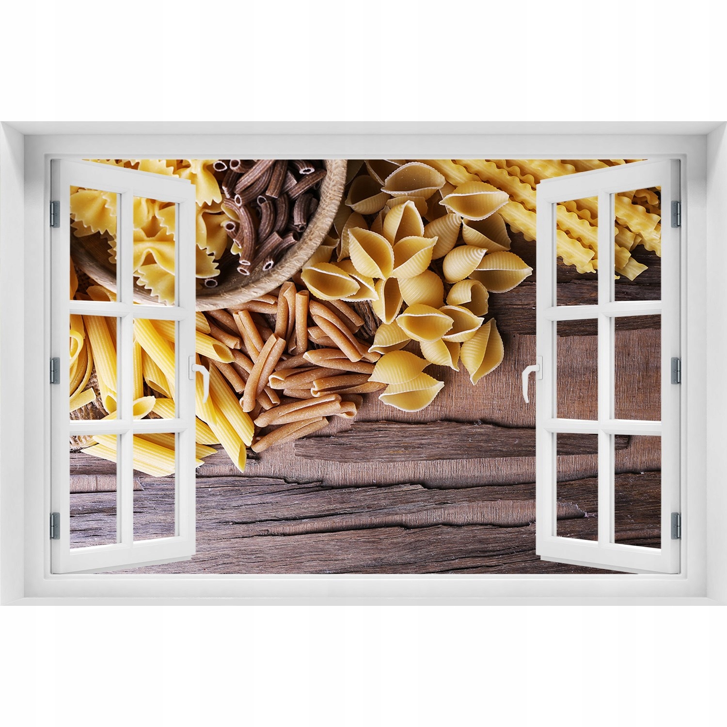 

Okno Naklejka ścienna Mieszanka makaronów 150x100