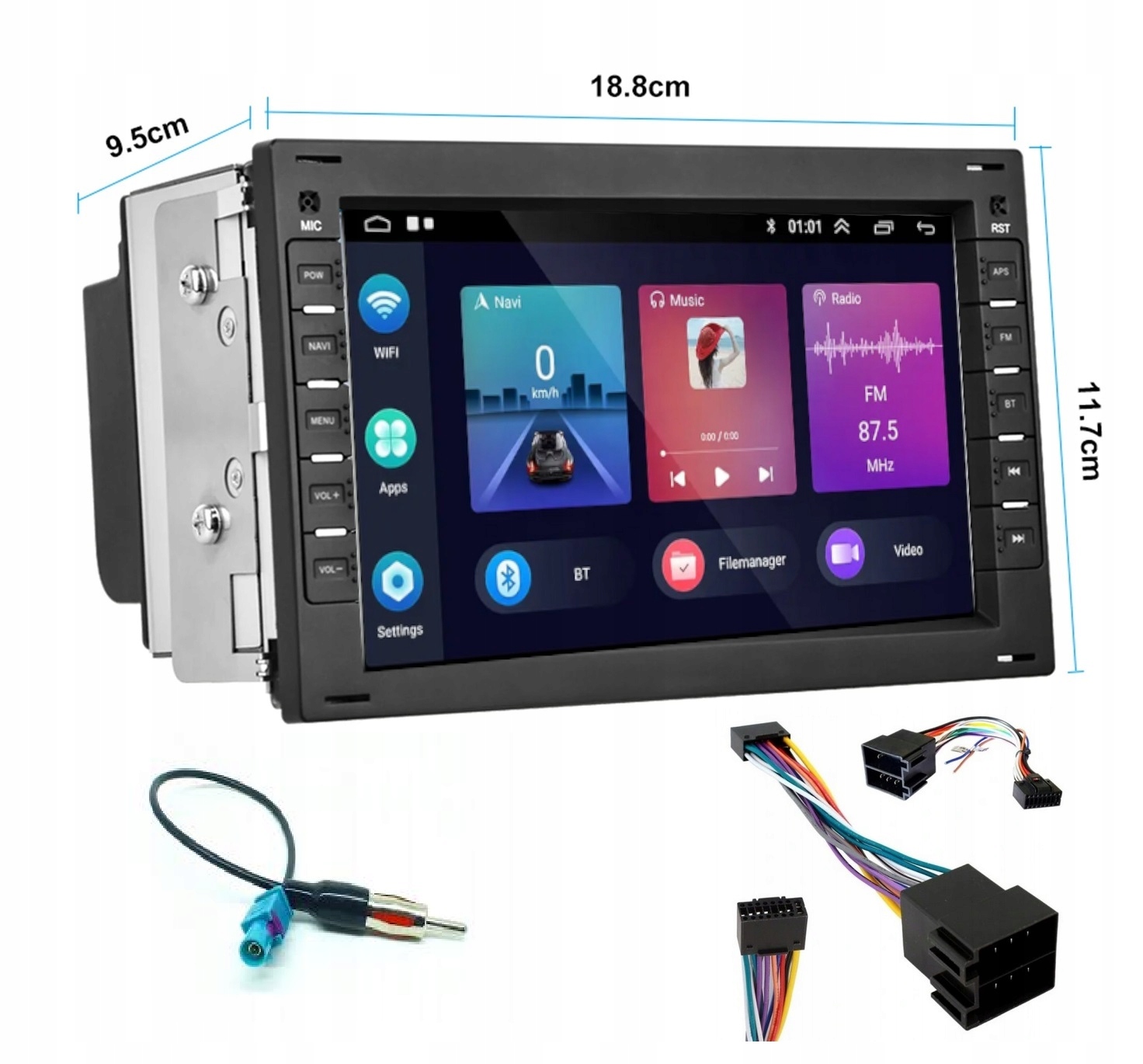 RADIO GPS ANDROID VW MULTIVAN T5 PASSAT B5 GOLF 4 CARPLAY WIFI USB 2/64GB Kod producenta A3395