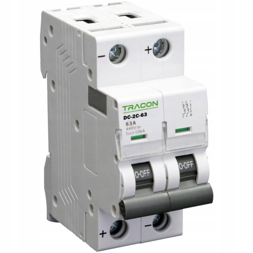 Fotovoltaický nadproudový spínač 2P C20 DC Tracon