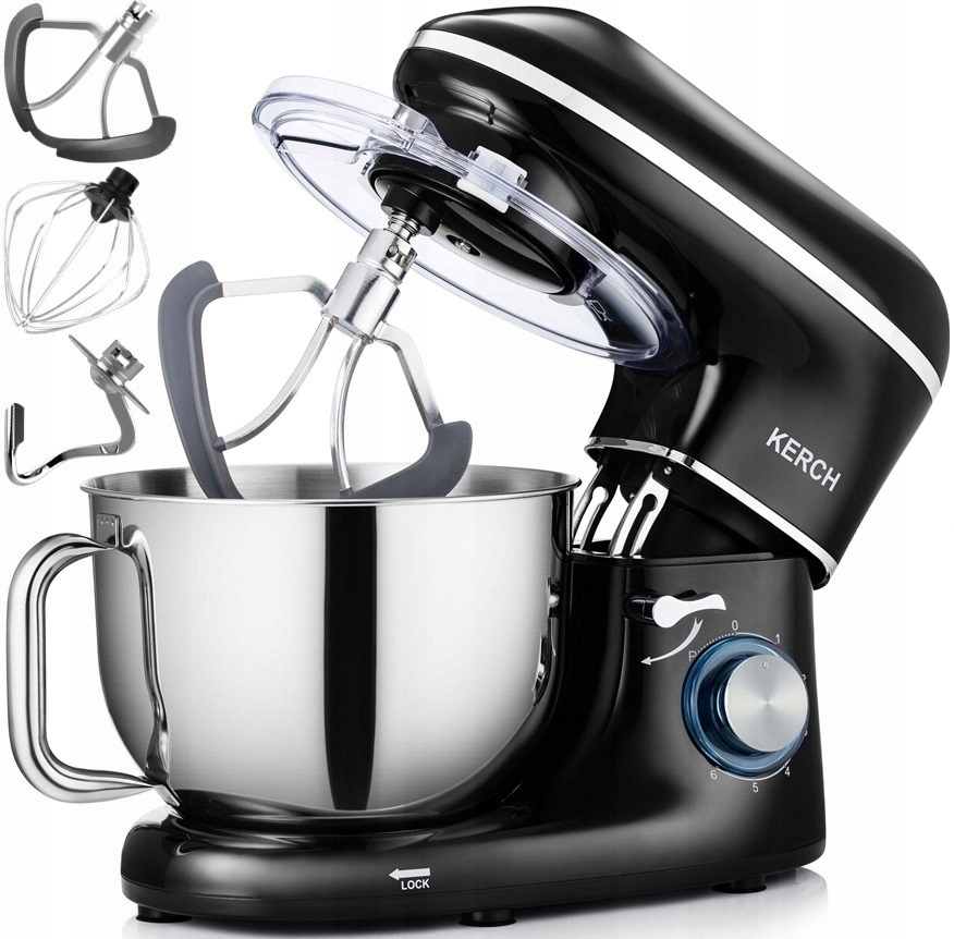Robot Kuchenny Planetarny Mikser Z Misą Kerch Mychef 4000W Black 6,2L Nowy