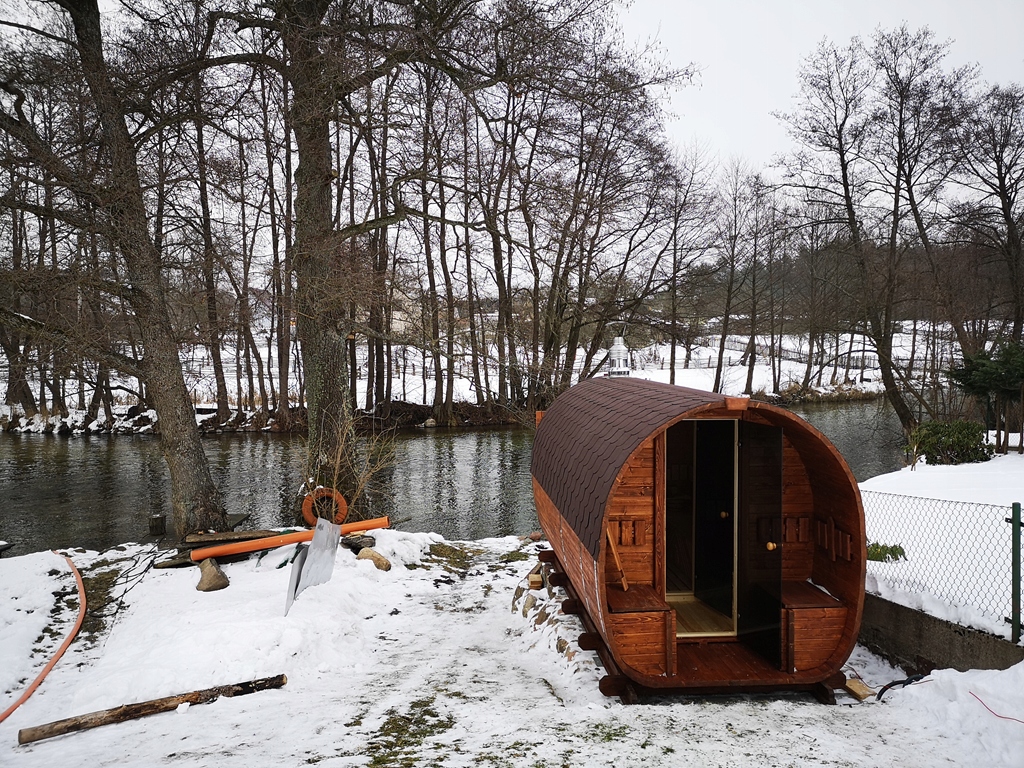 Lauko sauna-namelis su persirengimo zona, Stoveman krosnelė, su patogia komplektacija nuotrauka 13