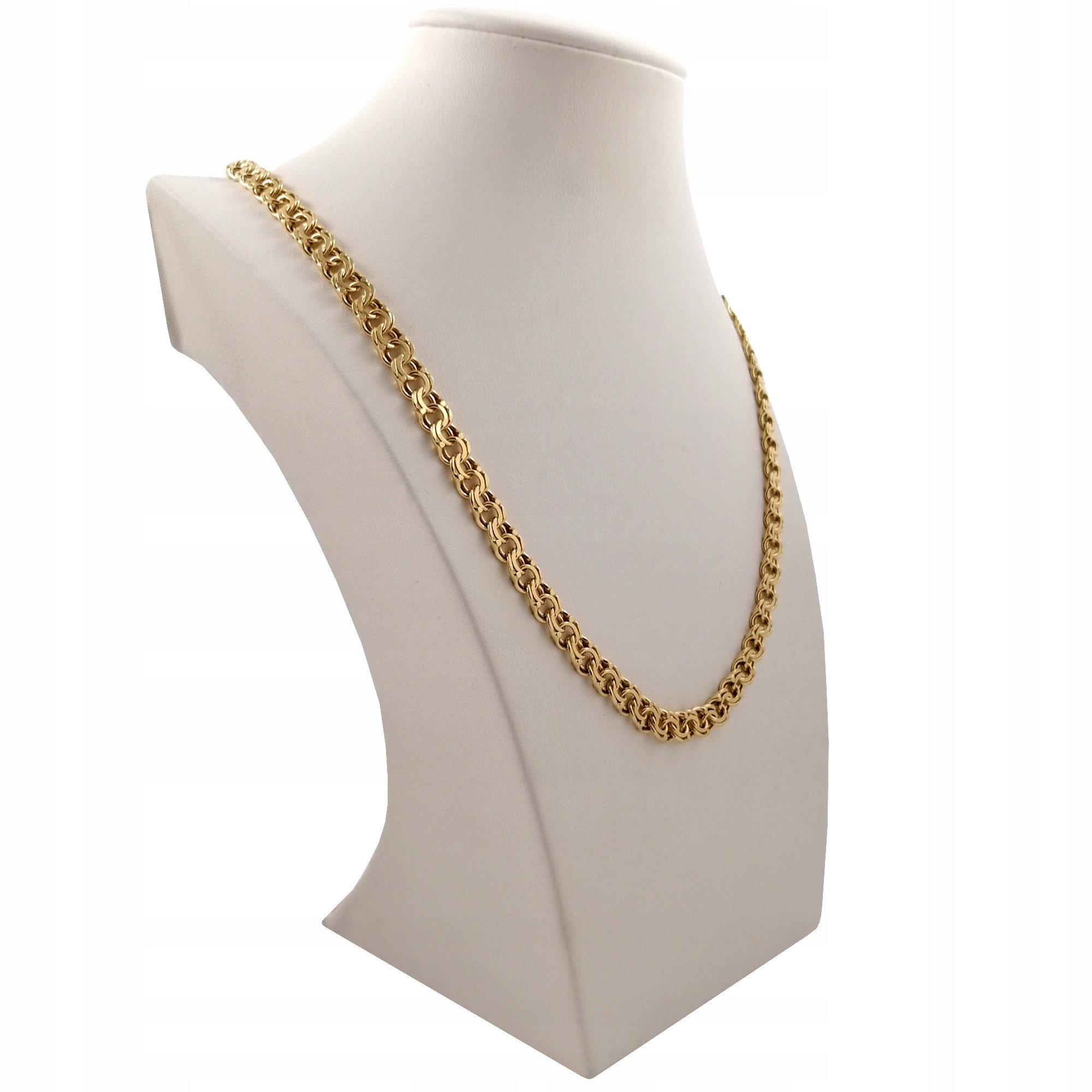 ZŁOTY SOLIDNY MĘSKI ŁAŃCUSZEK GARIBALDI SREBRO 925 Splot Inny splot