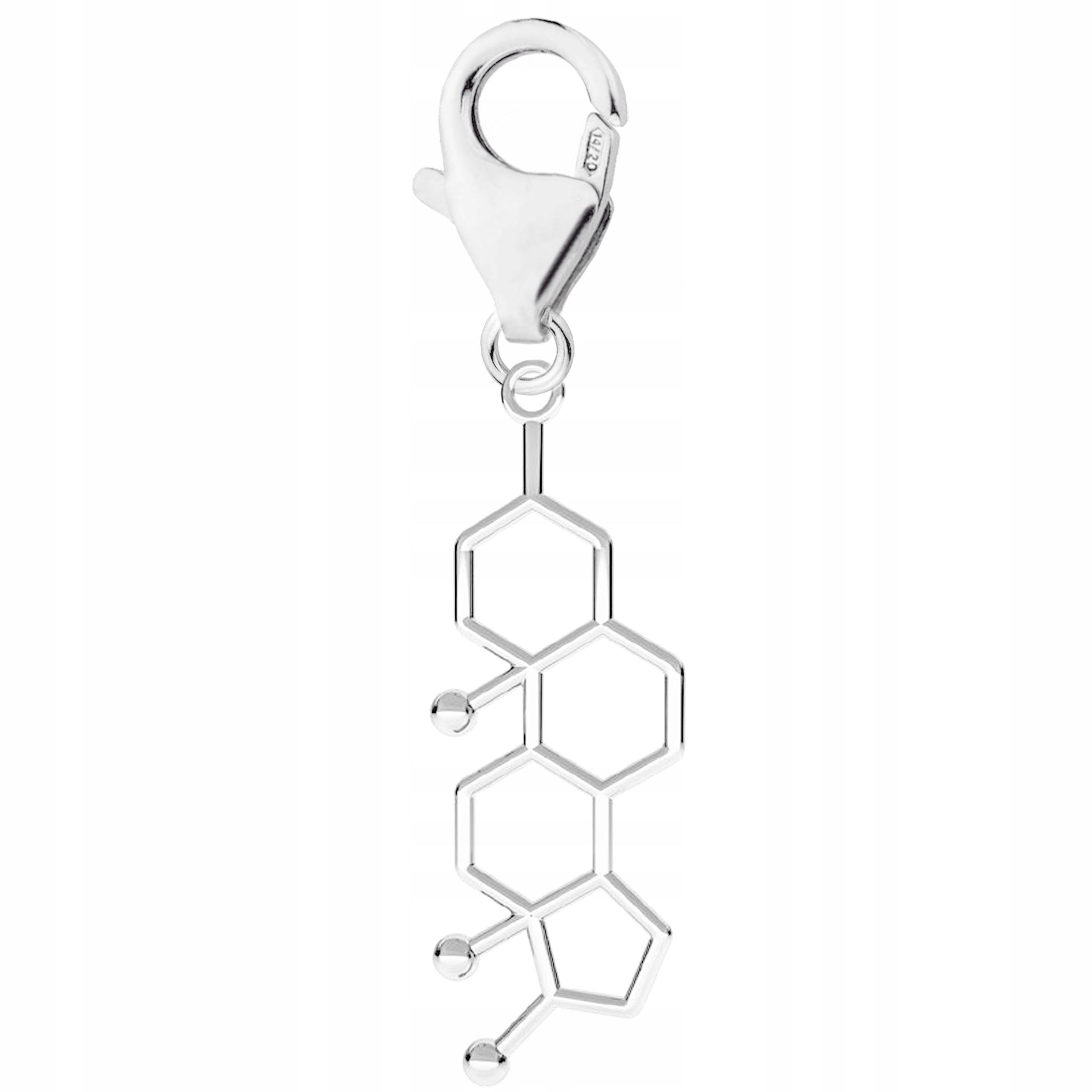 Stříbrný přívěsek Testosteron Karabinka s testosteronem Stříbro 925