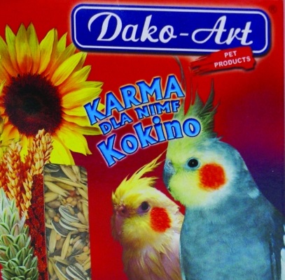 Kokino premium karma jedzenie dla nimf i średnich papug 10 kg Dako-Art #124
