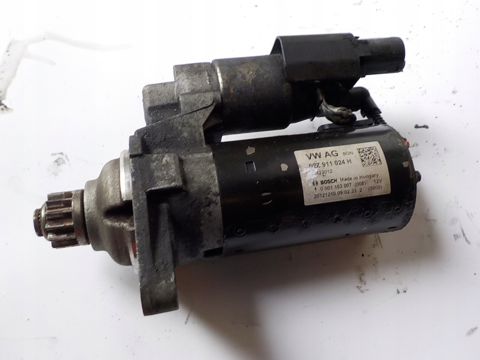 VOLKSWAGEN PASSAT B7 1.6 TDI starter 02Z911024H