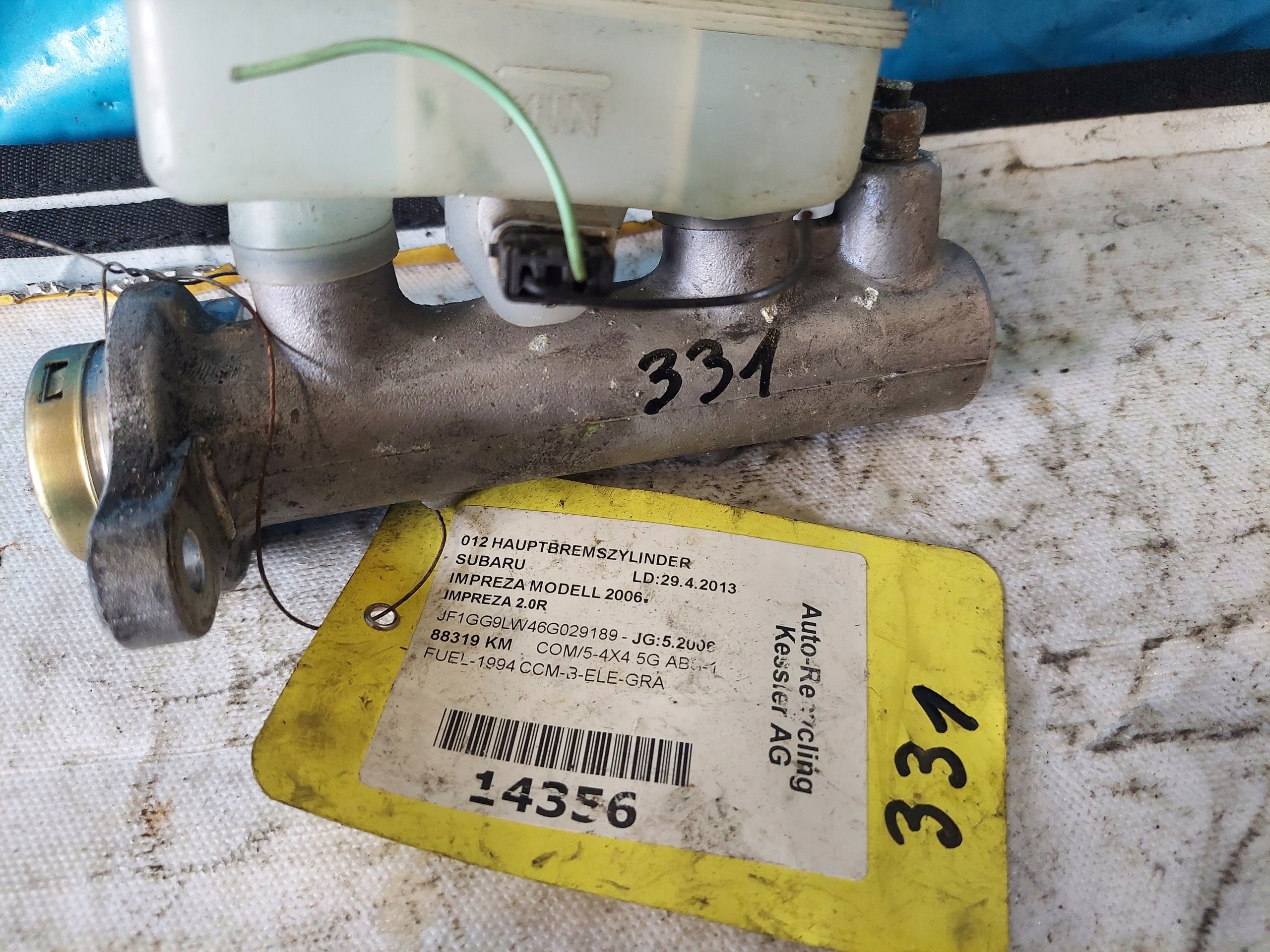 servo bubanj SUBARU IMPREZA 2006R 2.0 B NABCO