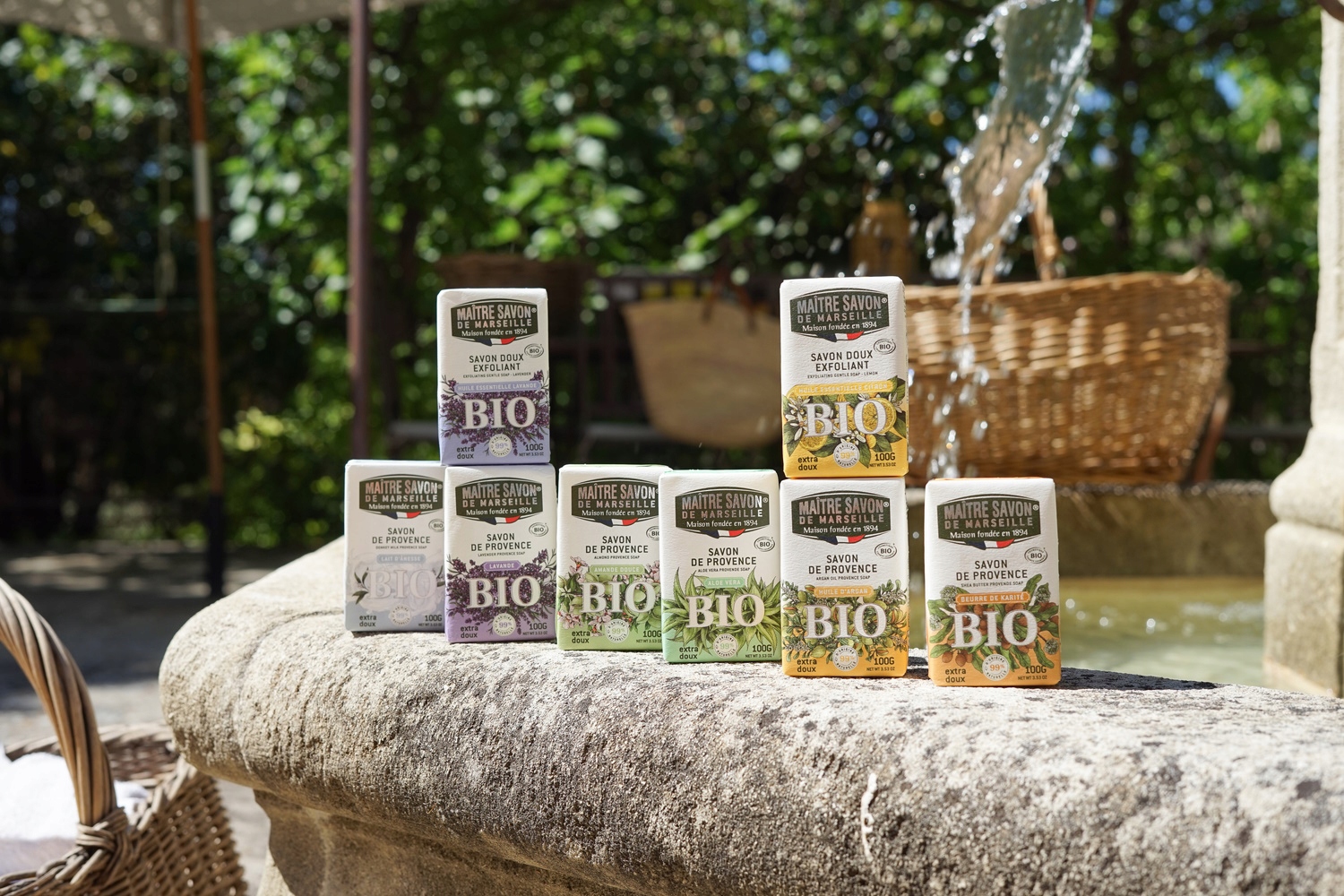 Maitre Savon mydło prowansalskie LAWENDOWE 100g relaksująca formuła Opakowanie folia