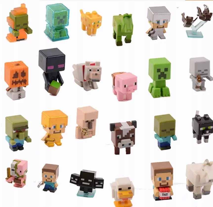 Zestaw mini figurek Minecraft 12 szt kultowe postacie z gry
