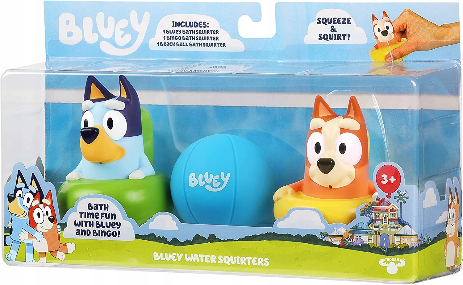 Bluey Figúrky do kúpeľa 3ks