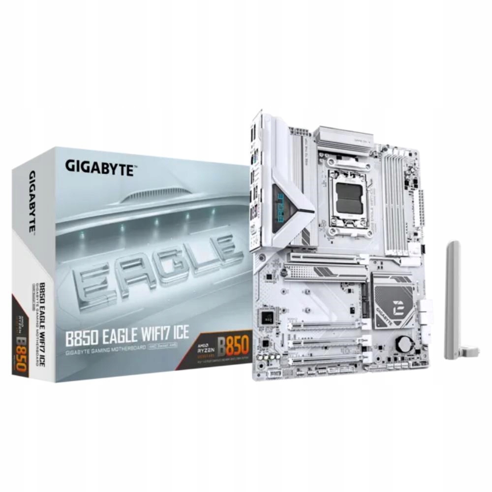 Gigabyte Mb Sc AM5 B850 Eagle WF7 Ice, Amd B850, 4xDDR5, 1xHDMI, 1xDP…