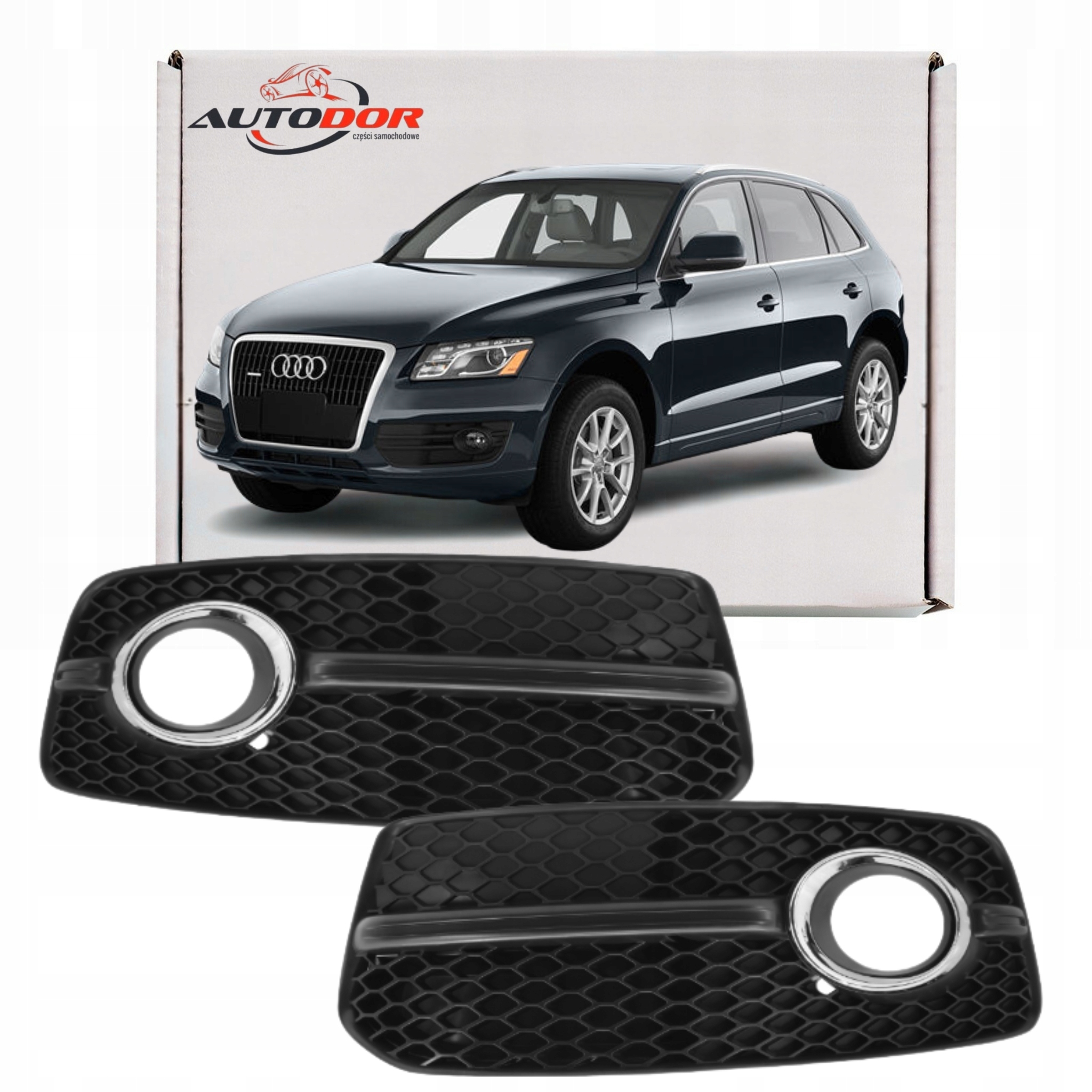 Audi Q5 8R 2008-2012 Atrapy Mřížky Krytky Halogenů Do Předního Nárazníku P+l