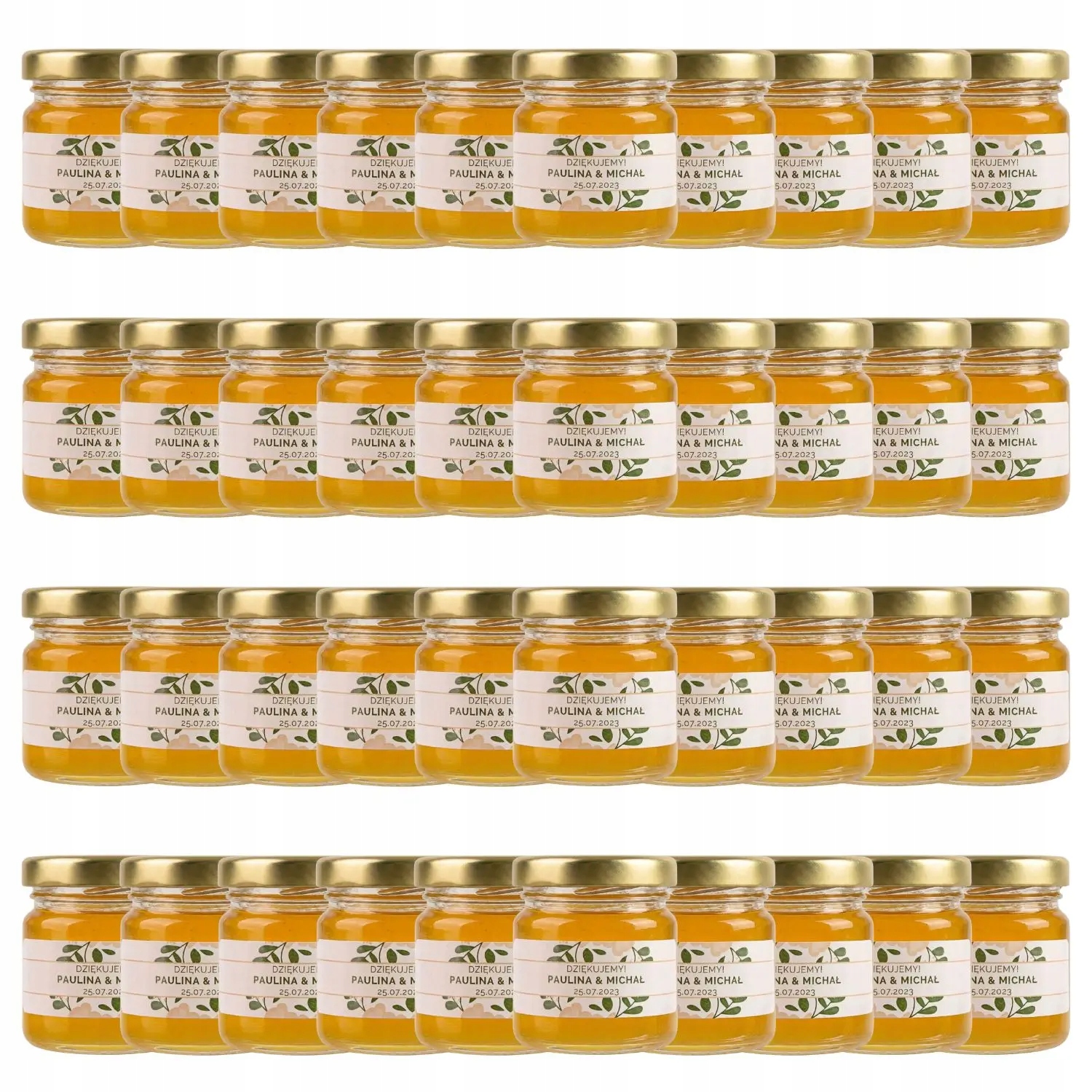 Poděkování Hostům Med Medový Svatba Svaté Přijímání Křest S Etiketou