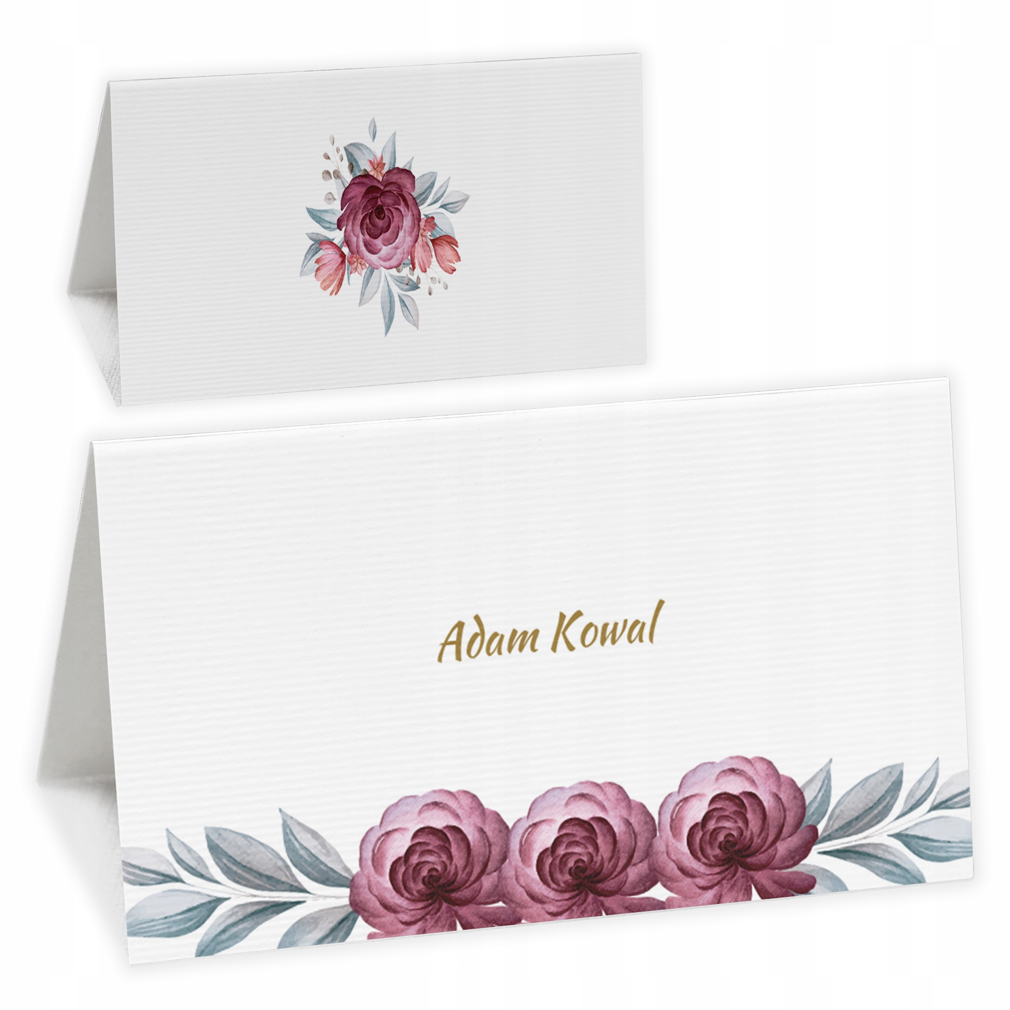 Winietki na stół ślub 4szt różne